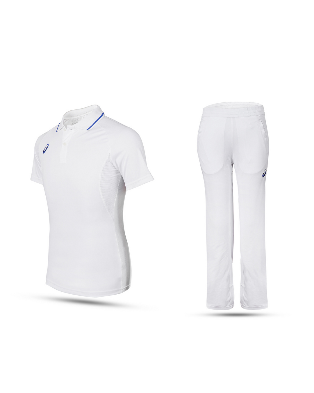 Asics Cricket Short Sleeve Shirt and Trouser Set - White - Senior