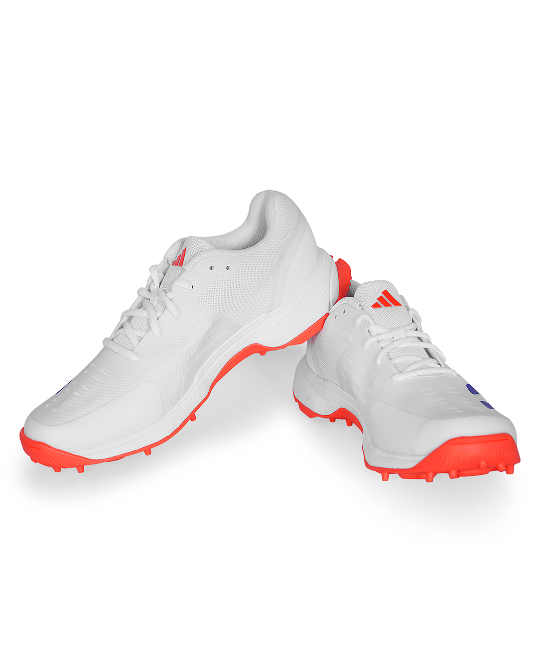 Adidas Adizero 22 YDS Cricket Shoes - Steel Spikes - Blue/Orange
