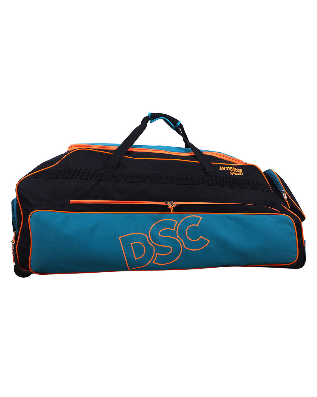 DSC Intense Speed Cricket Kit Bag - Wheelie - Large - Green/Orange