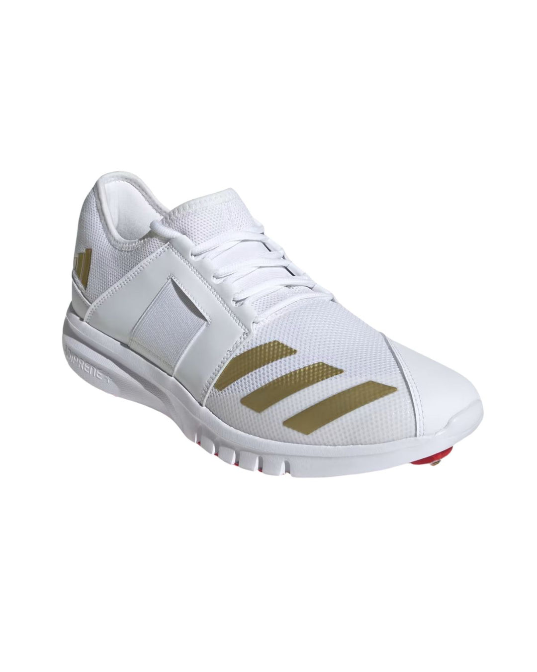Adidas IH8167 Howzat Cricket Shoes - Steel Spikes - Red/Gold