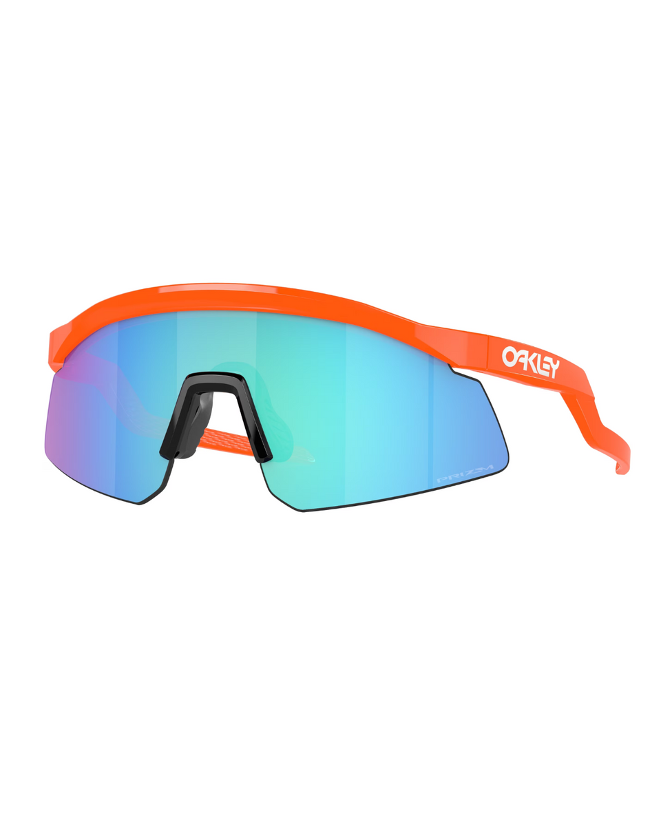 Oakley Hydra Sunglasses Neon Orange Frame Prizm Sapphire WHACK Sports