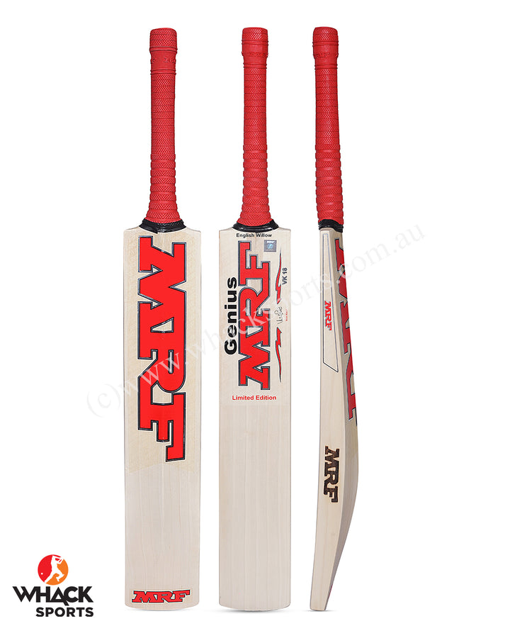 MRF Virat Kohli Limited Edition Grade 1 English Willow Cricket Bat - Youth/Harrow