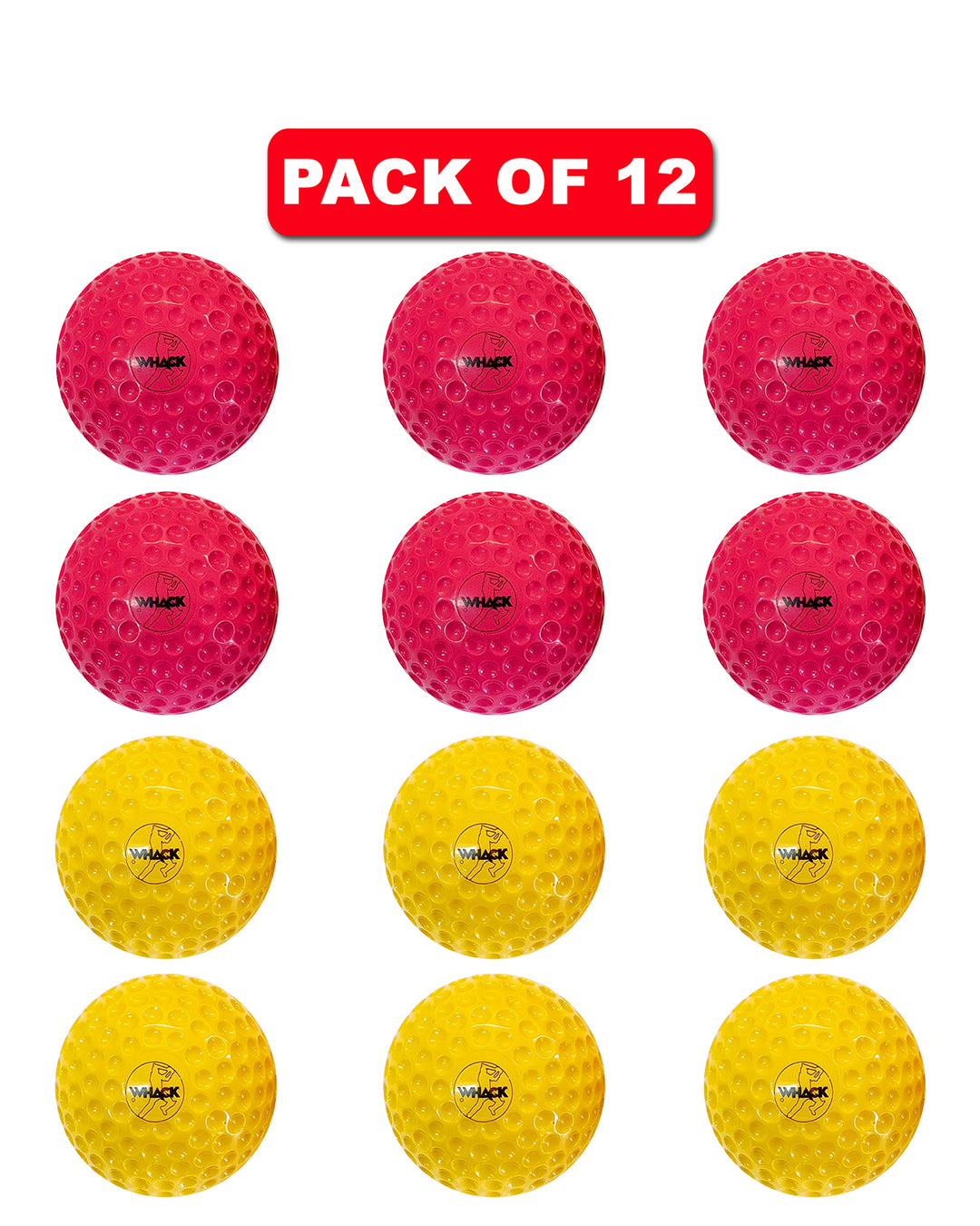 WHACK Bowling Machine Balls Bundle - Pack of 6x or 12x
