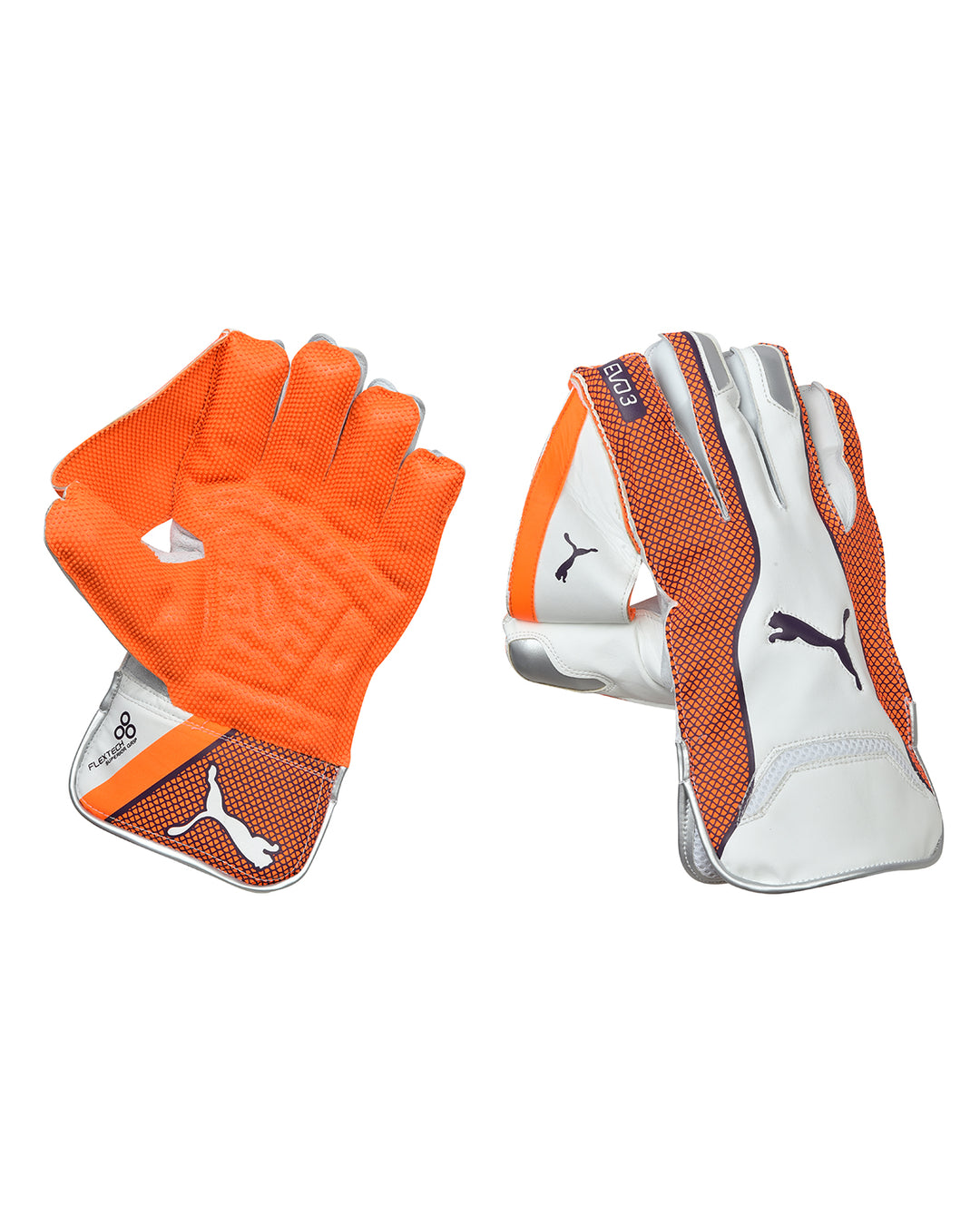 Puma Evo 3 Orange Cricket Keeping Gloves - Boys/Junior
