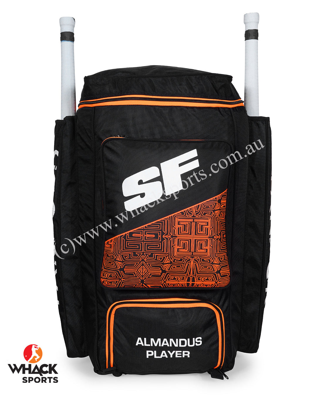 SF Almandus Players Cricket Kit Bag - Duffle - Large - Black/Orange