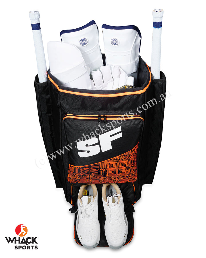 SF Almandus Players Cricket Kit Bag - Duffle - Large - Black/Orange