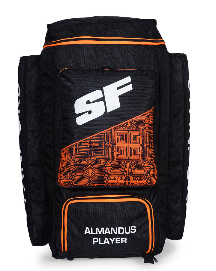 SF Almandus Players Cricket Kit Bag - Duffle - Large - Black/Orange