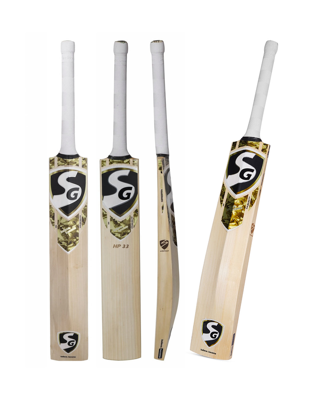 SG HP 33 Pro Players Grade English Willow Cricket Bat - SH