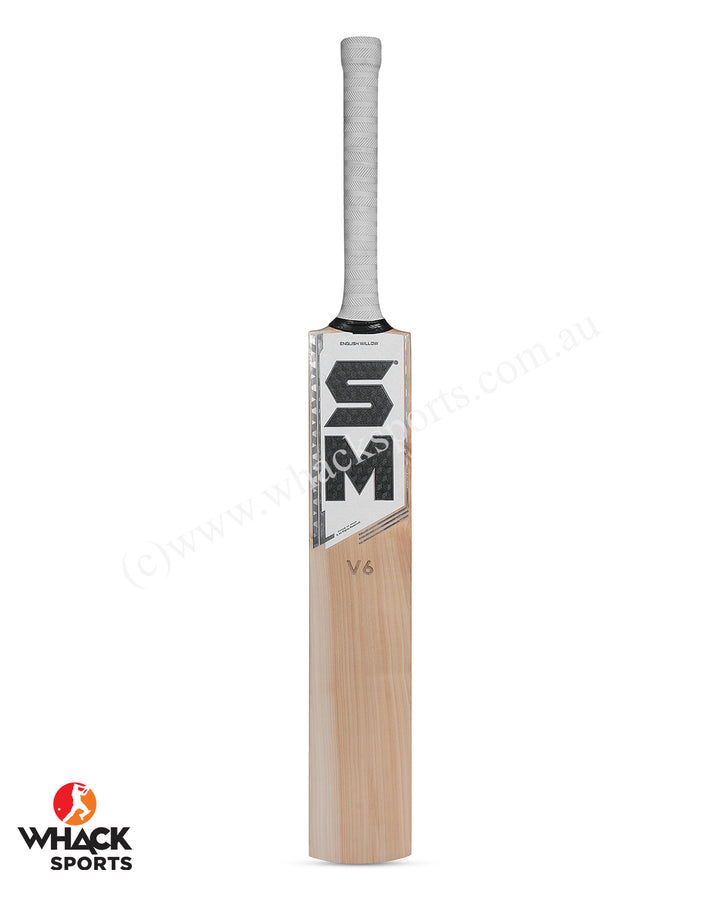 SM V6 English Willow Cricket Bat - Boys/Junior