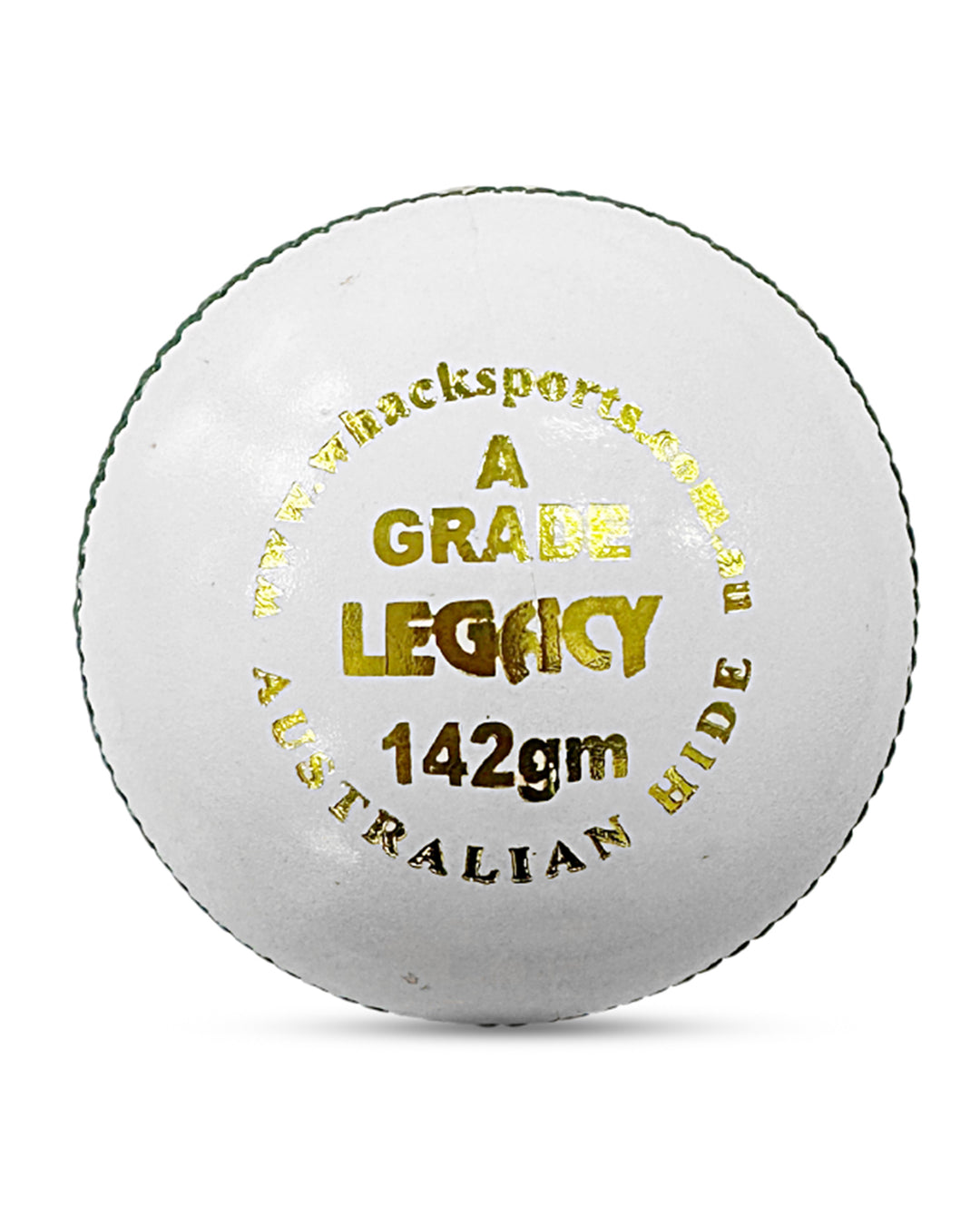 WHACK Legacy Australian Hide Cricket Ball - 4 Piece - 142gm - White