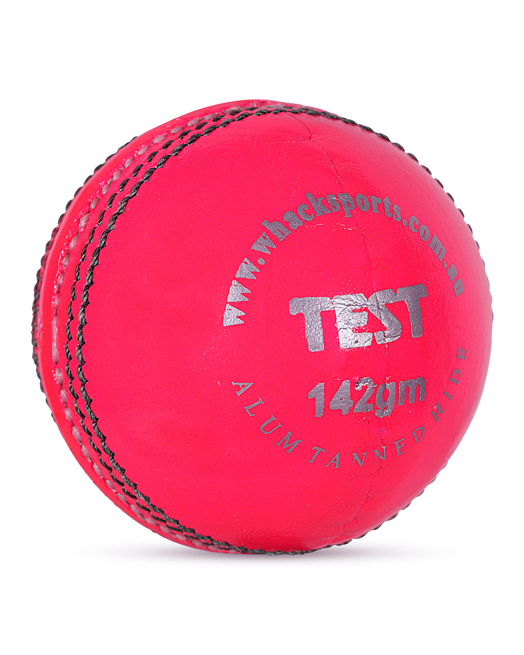 WHACK Test Leather Cricket Ball - 4 piece - 142gm - Pink