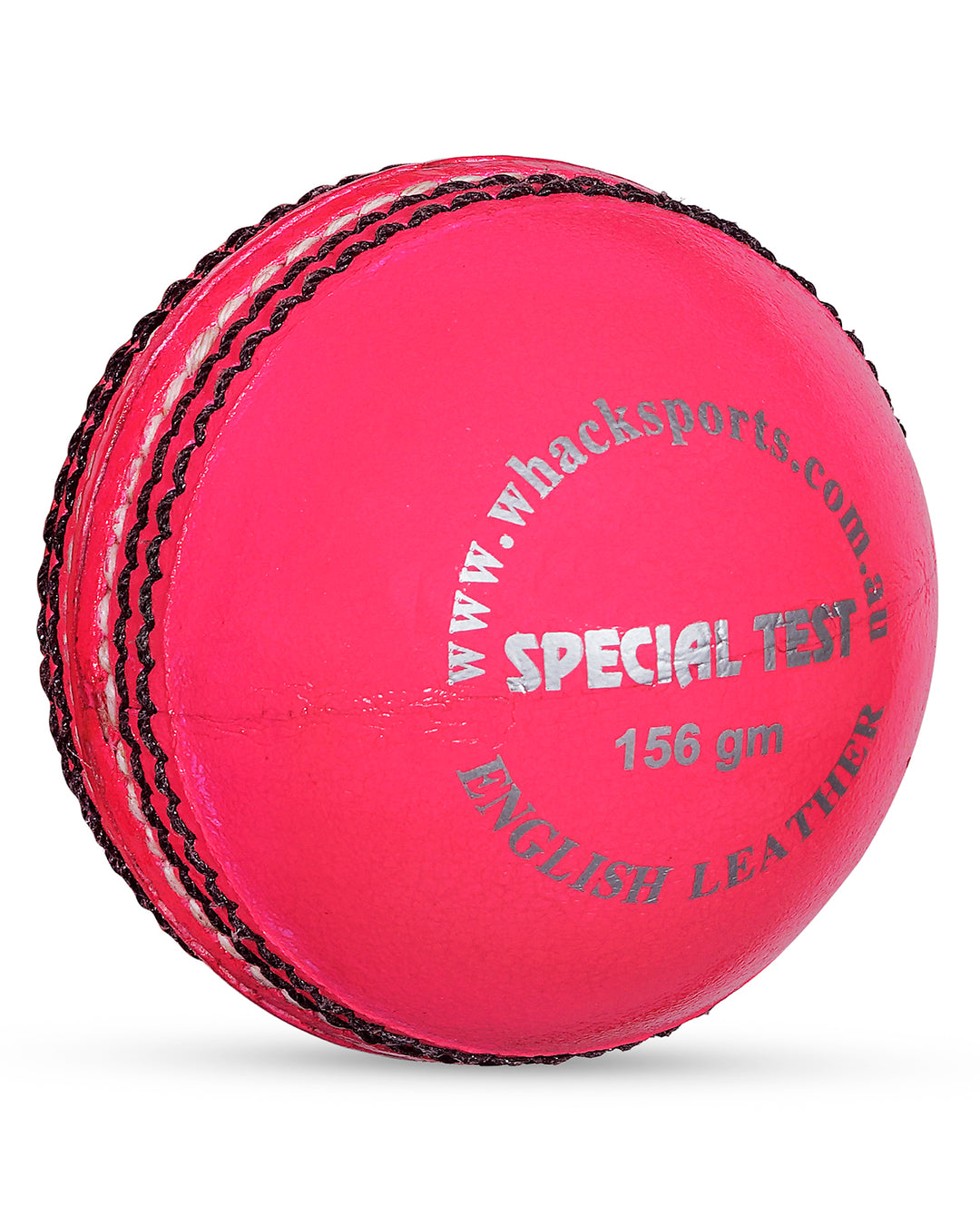 WHACK Special Test Leather Cricket Ball - 4 piece - 156gm - Pink