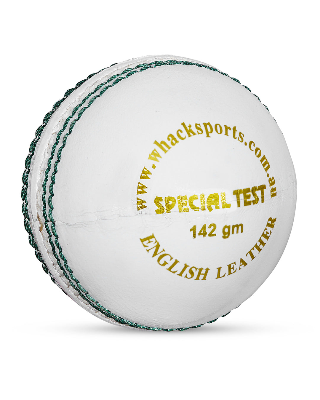 WHACK Special Test English Leather Cricket Ball - 4 piece - 142gm - White