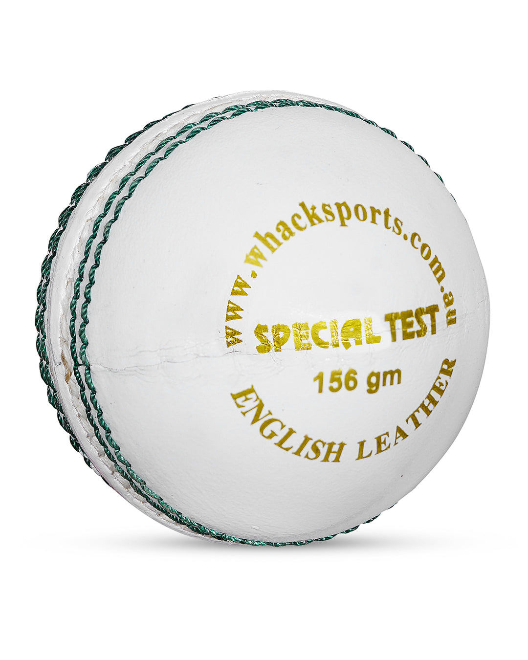 WHACK Special Test Leather Cricket Ball - 4 piece - 156gm - White