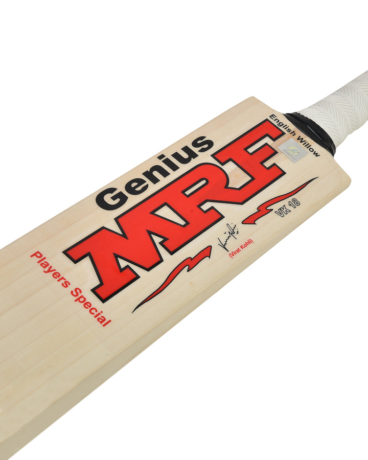 MRF Genius Players Special English Willow Cricket Bat - Boys/Junior