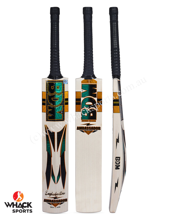 BDM Ambassador Grade 2 English Willow Cricket Bat - SH