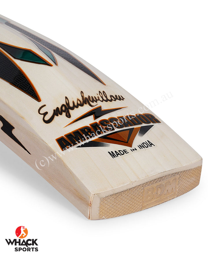 BDM Ambassador Grade 2 English Willow Cricket Bat - SH