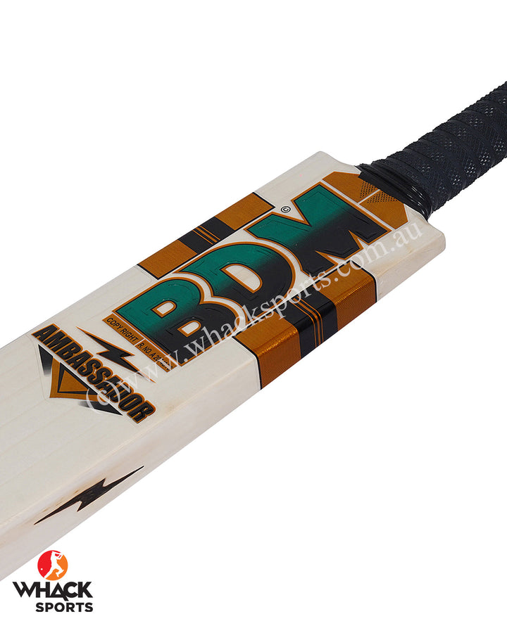 BDM Ambassador Grade 2 English Willow Cricket Bat - SH