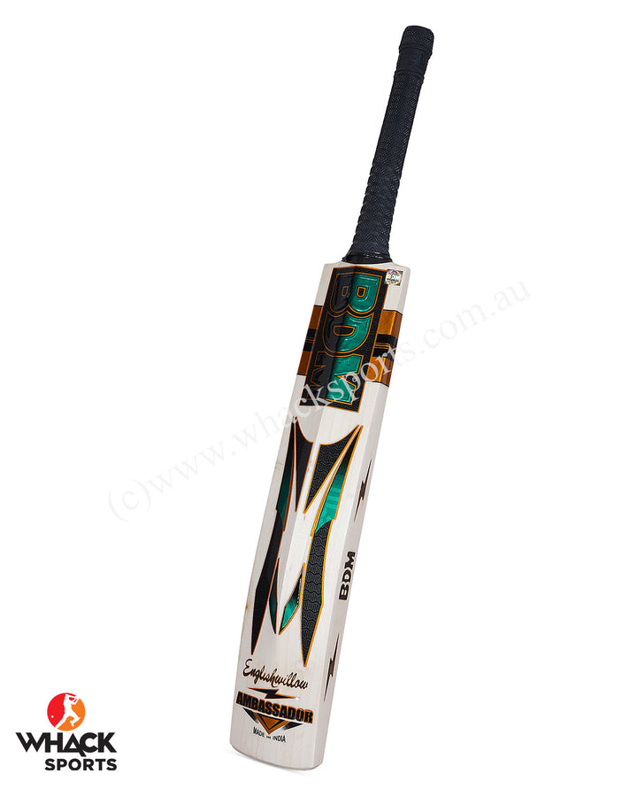BDM Ambassador Grade 2 English Willow Cricket Bat - SH