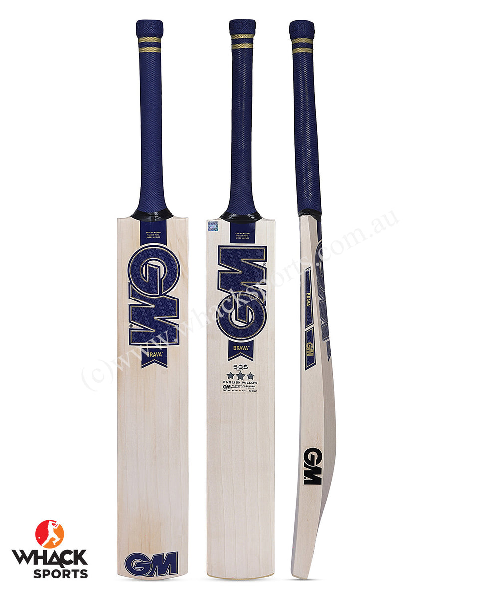 GM Brava 505 English Willow Cricket Bat SH WHACK Sports