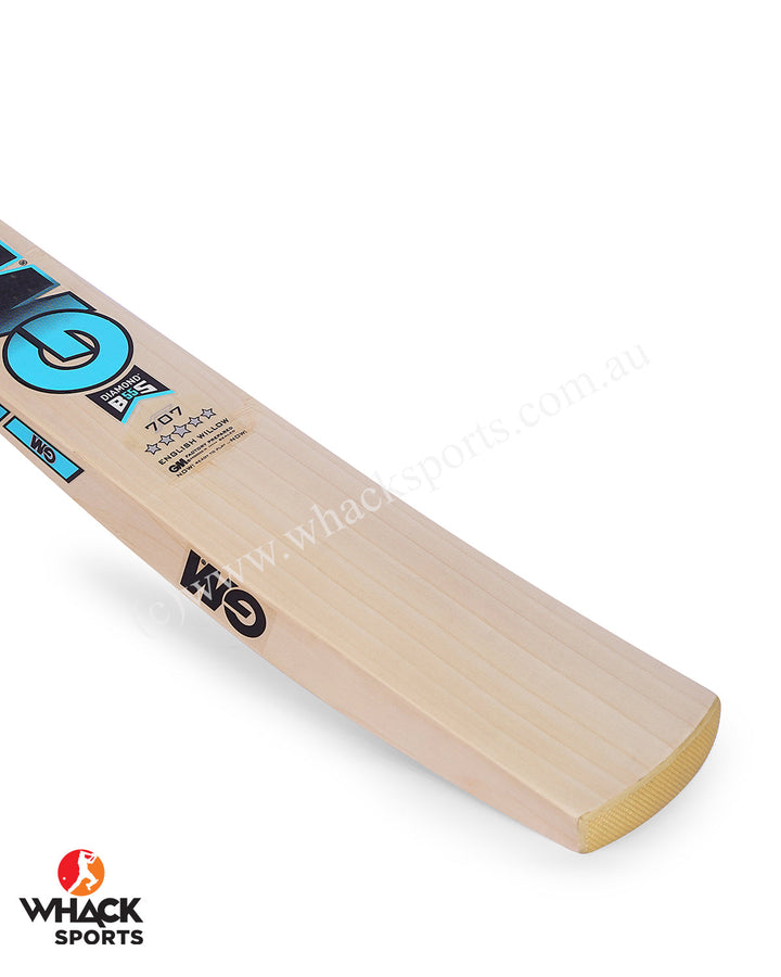 GM Diamond 707 English Willow Cricket Bat - SH