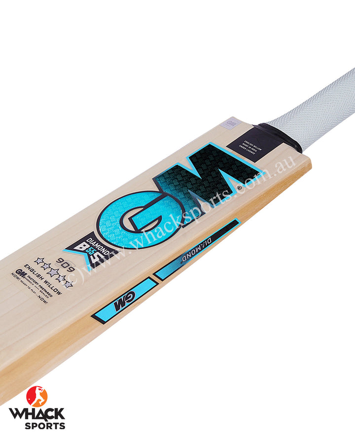 GM Diamond 909 English Willow Cricket Bat - SH
