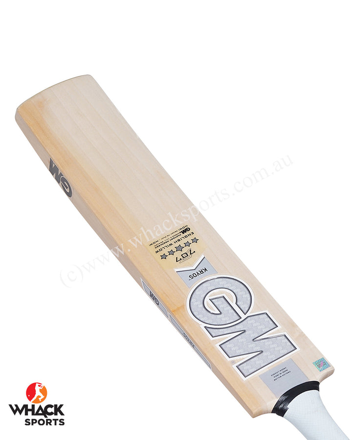 GM Kryos 707 English Willow Cricket Bat - SH