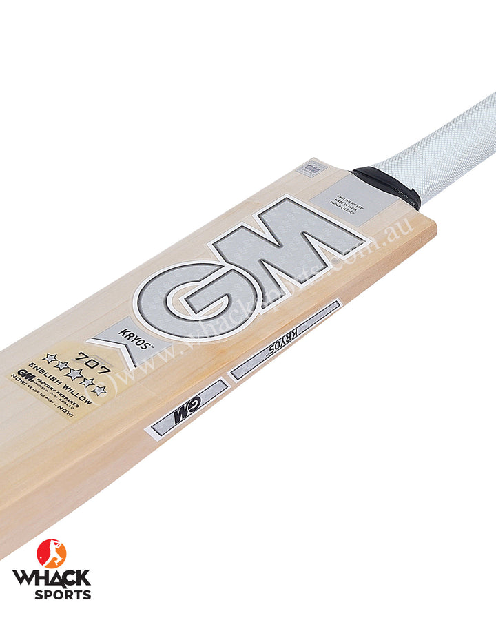GM Kryos 707 English Willow Cricket Bat - SH