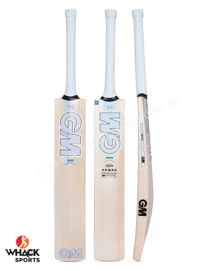 GM Kryos 909 English Willow Cricket Bat - Boys/Junior