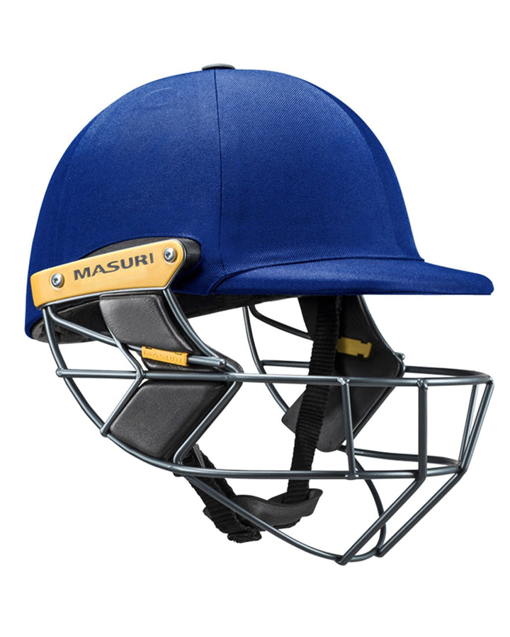 Anglican Church Grammar School (Churchie) - Custom Masuri T Line Stainless Steel Cricket Batting Helmet - Royal Blue - Senior