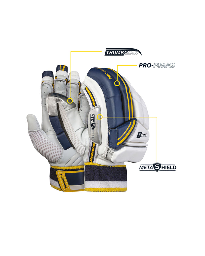 Masuri T Line Cricket Batting Gloves - Adult