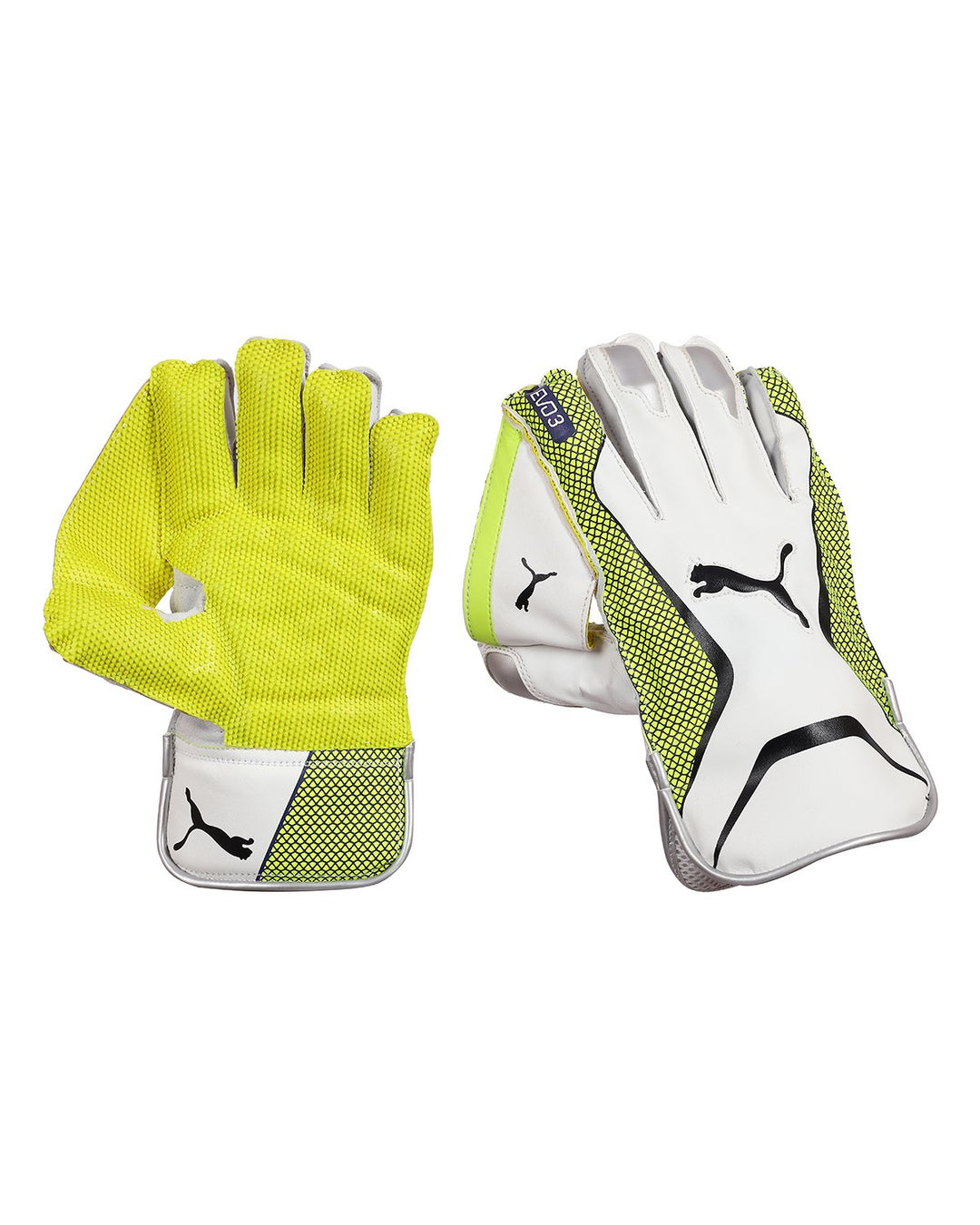 Puma Evo 3 Green Cricket Keeping Gloves - Boys/Junior