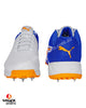 Puma 19.2 Cricket Shoes - Steel Spikes - White Bluemazing Orange Glow