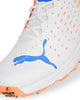 Puma 22.1 Cricket Shoes - Steel Spikes - White Bluemazing Neon Citrus