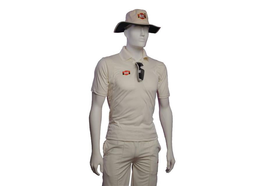SS Professional Short Sleeve Cricket Shirt- Off White - Senior