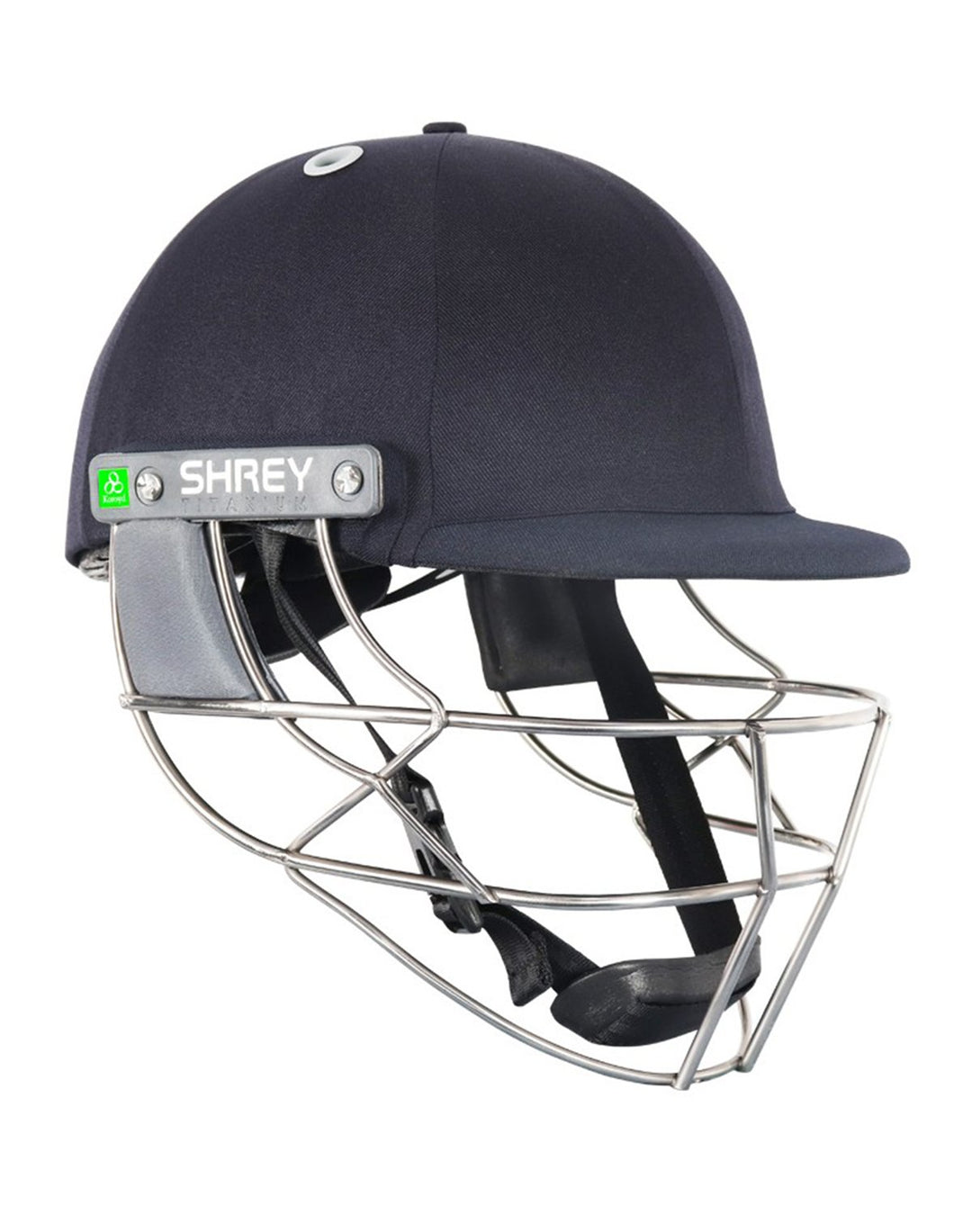 Shrey Koroyd Titanium Visor Cricket Batting Helmet - Titanium - Navy - Senior