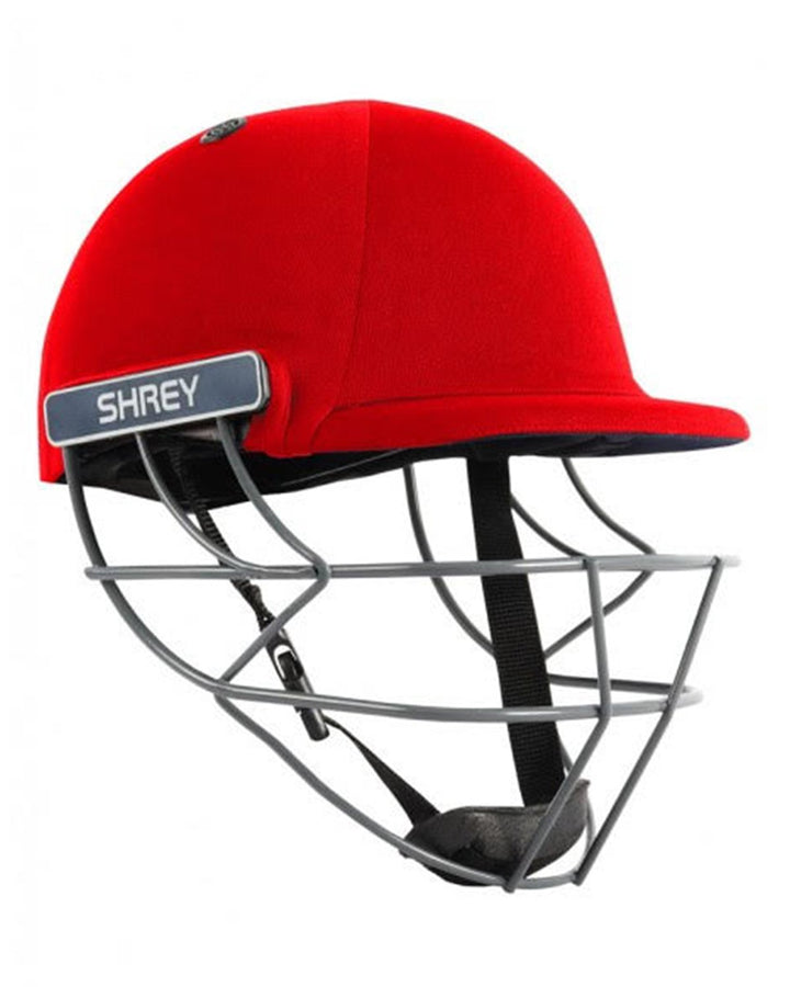 Shrey Performance 2.0 Cricket Batting Helmet - Steel - Red - Senior