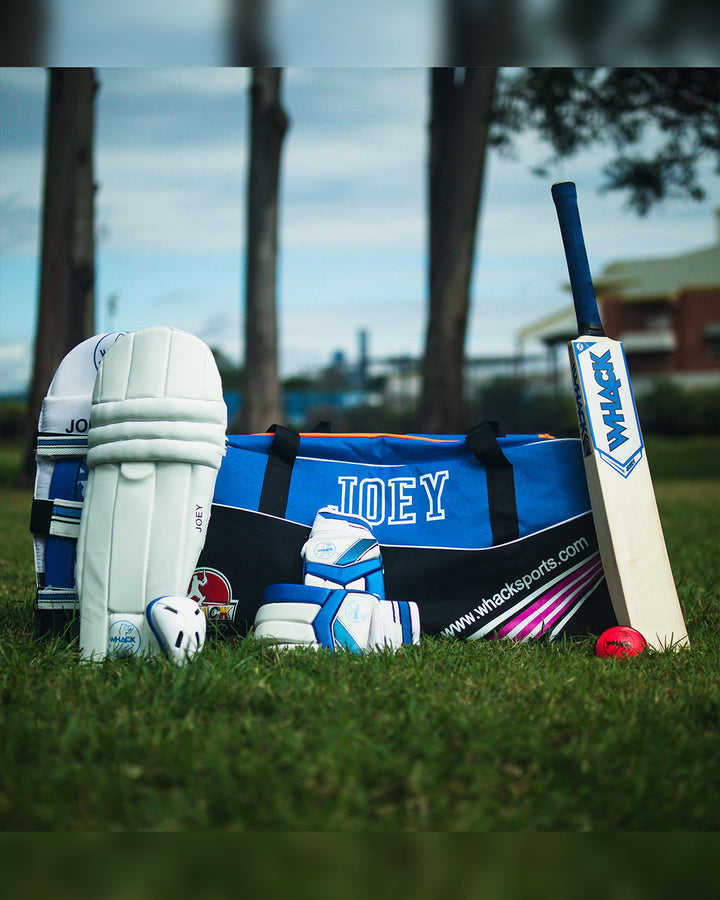 WHACK Joey ORANGE Cricket Kashmir Willow Bundle Kit - Junior