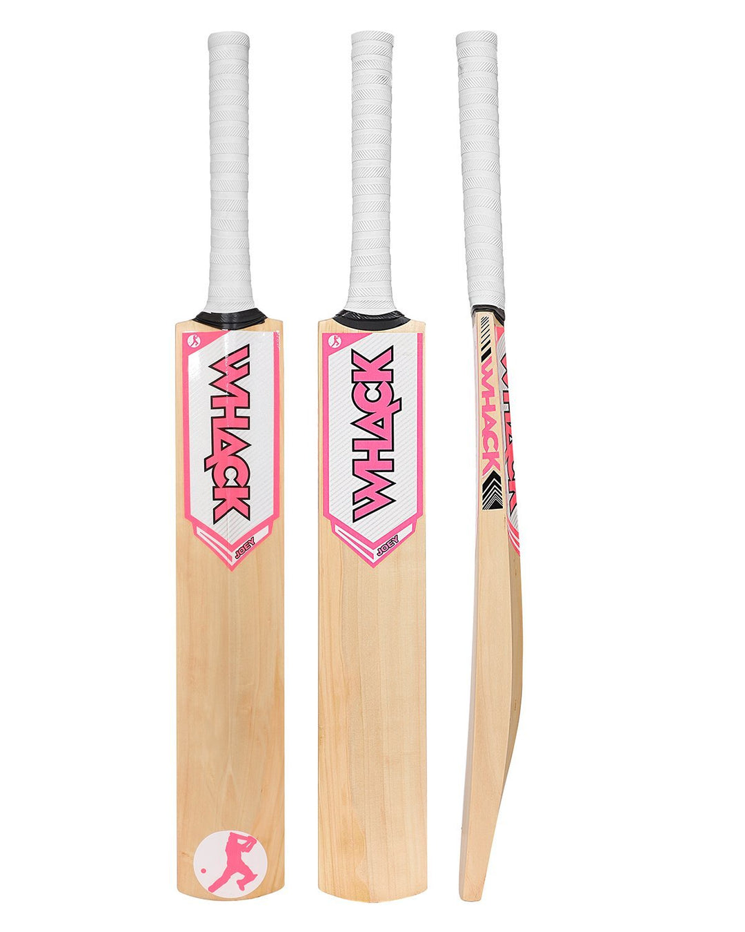 WHACK Joey PINK Kashmir Willow Cricket Bat - Youth/Harrow