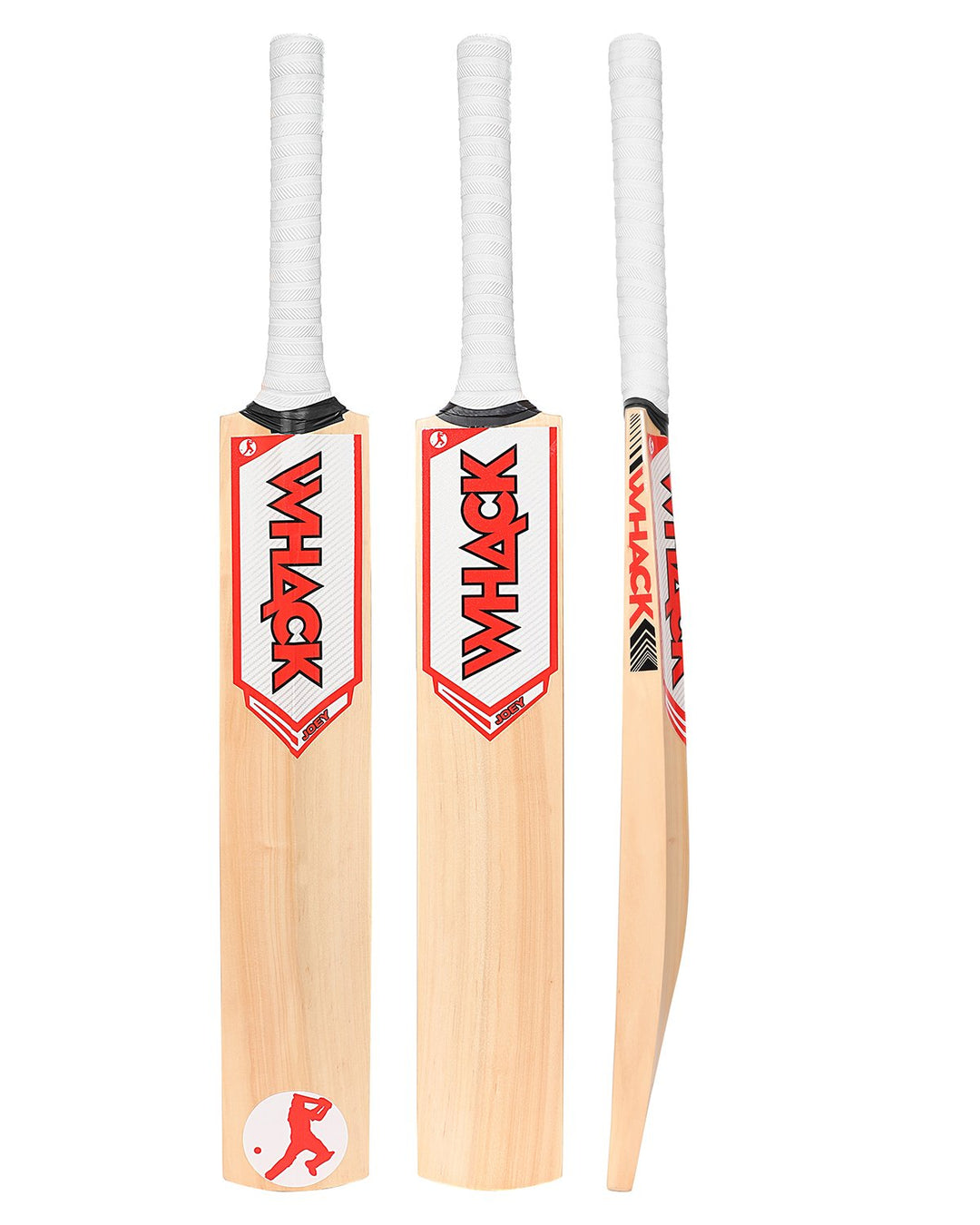 WHACK Joey RED Kashmir Willow Cricket Bat - Boys/Junior