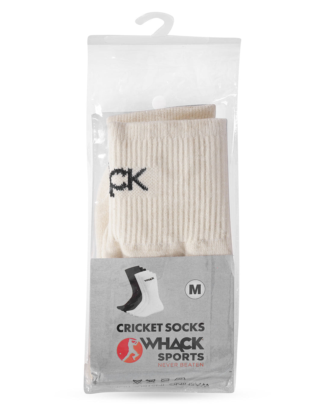 WHACK Coolmax Cricket Socks - Adult - Cream