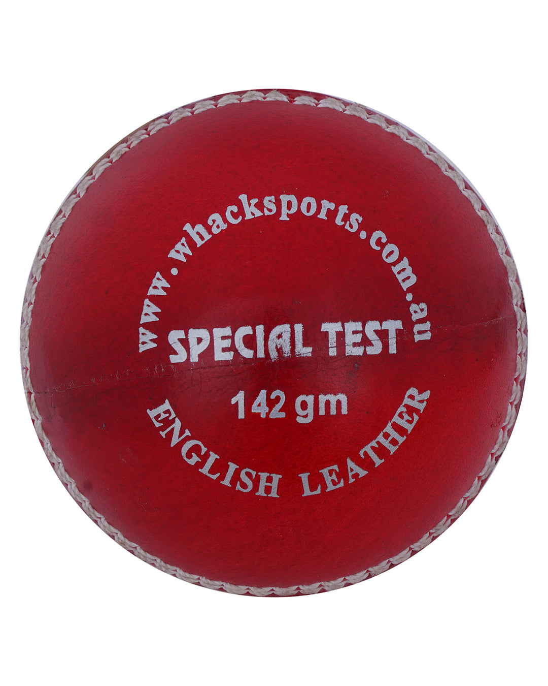 WHACK Special Test English Leather Cricket Ball - 4 piece - 142gm - Red