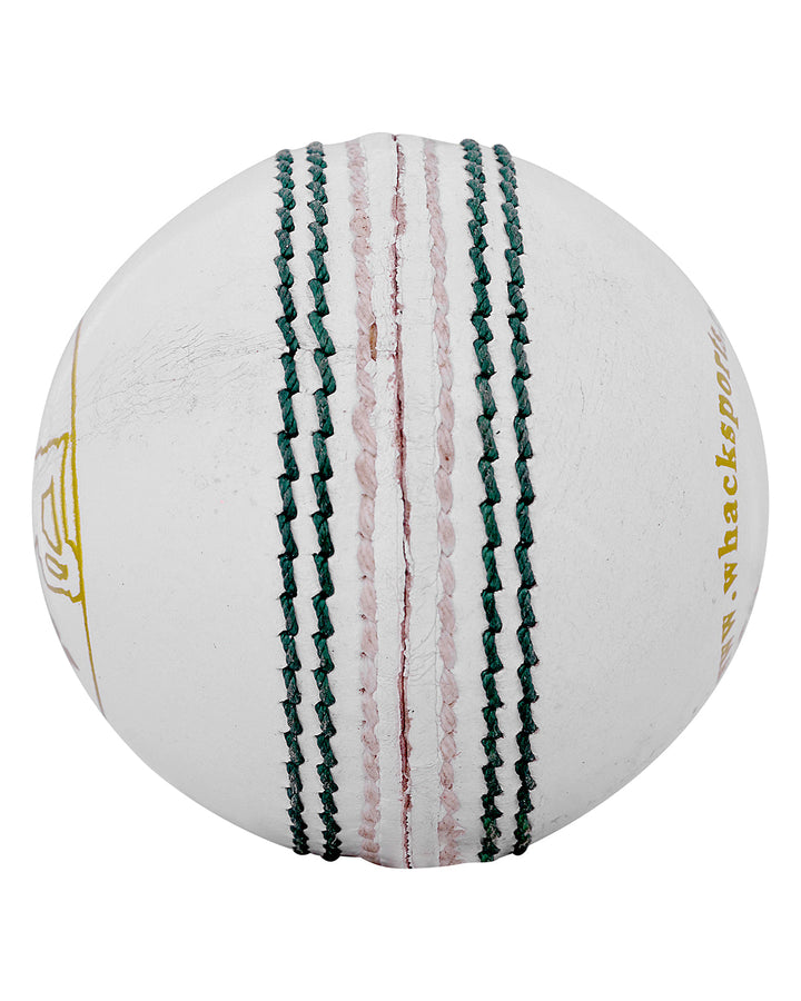 WHACK Special Test English Leather Cricket Ball - 4 piece - 142gm - White