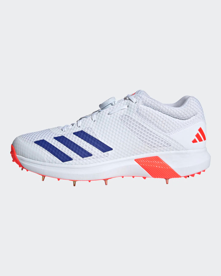 Adidas Adipower Vector Mid Cricket Shoes - Steel Spikes - Blue/Orange