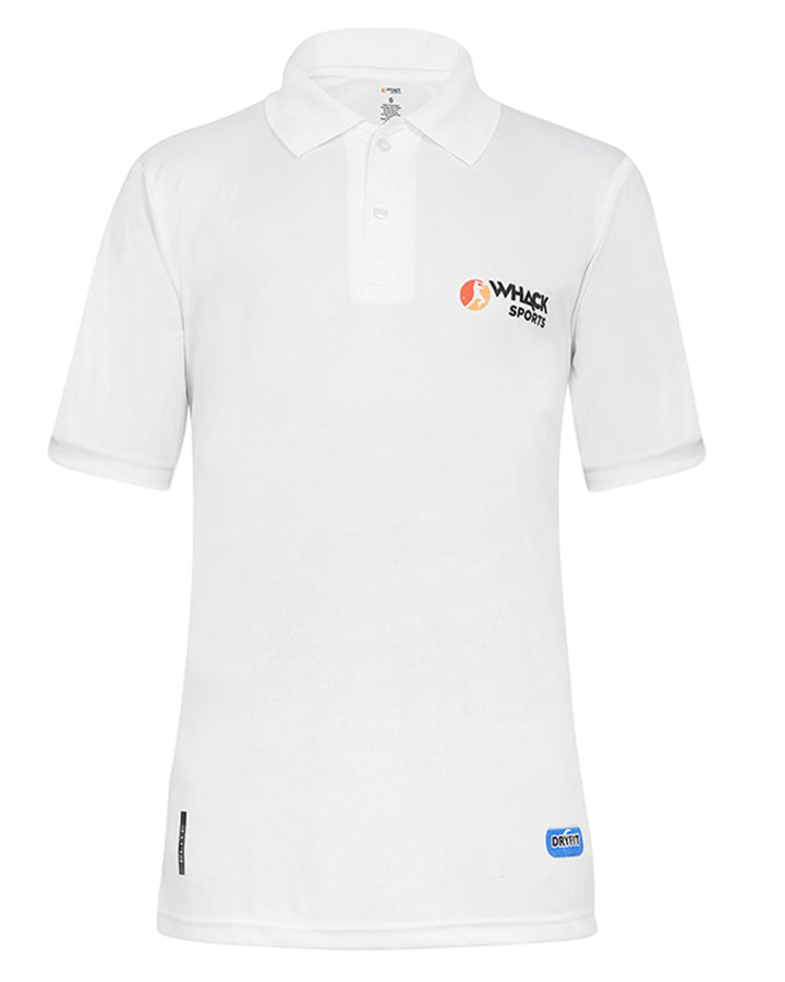 WHACK Elite Cricket Shirt - Half Sleeve - White - Junior