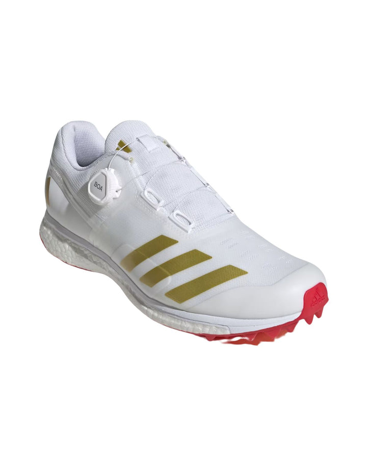 Adidas IH8165 Adizero 22 YDS Boost TPU Cricket Shoes - Red/Gold