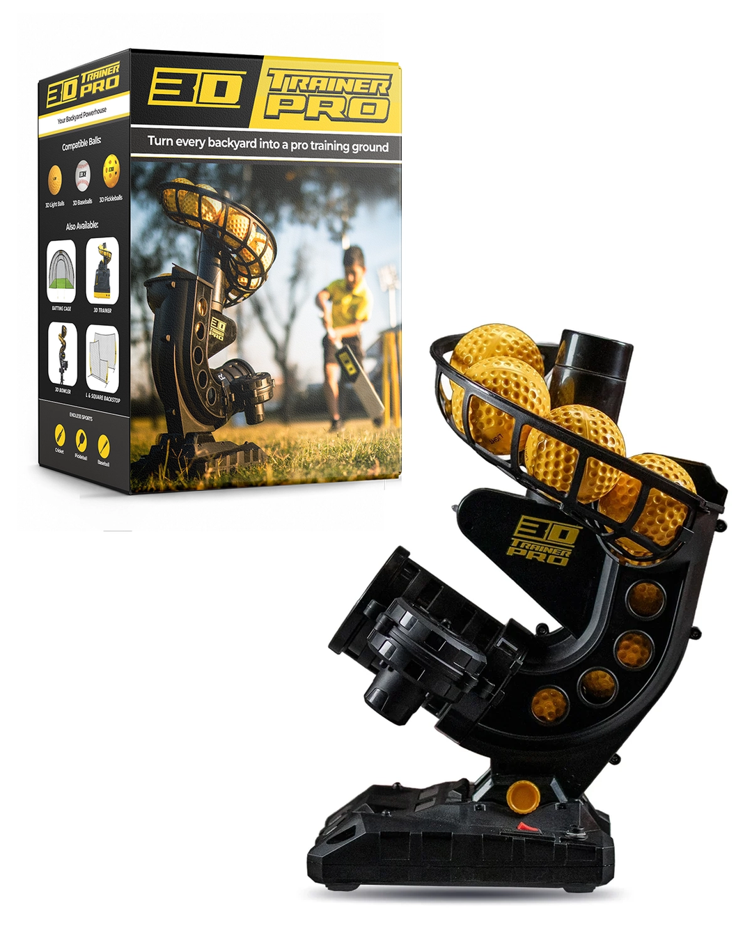 3D Trainer Pro - Automatic Cricket Feed Machine