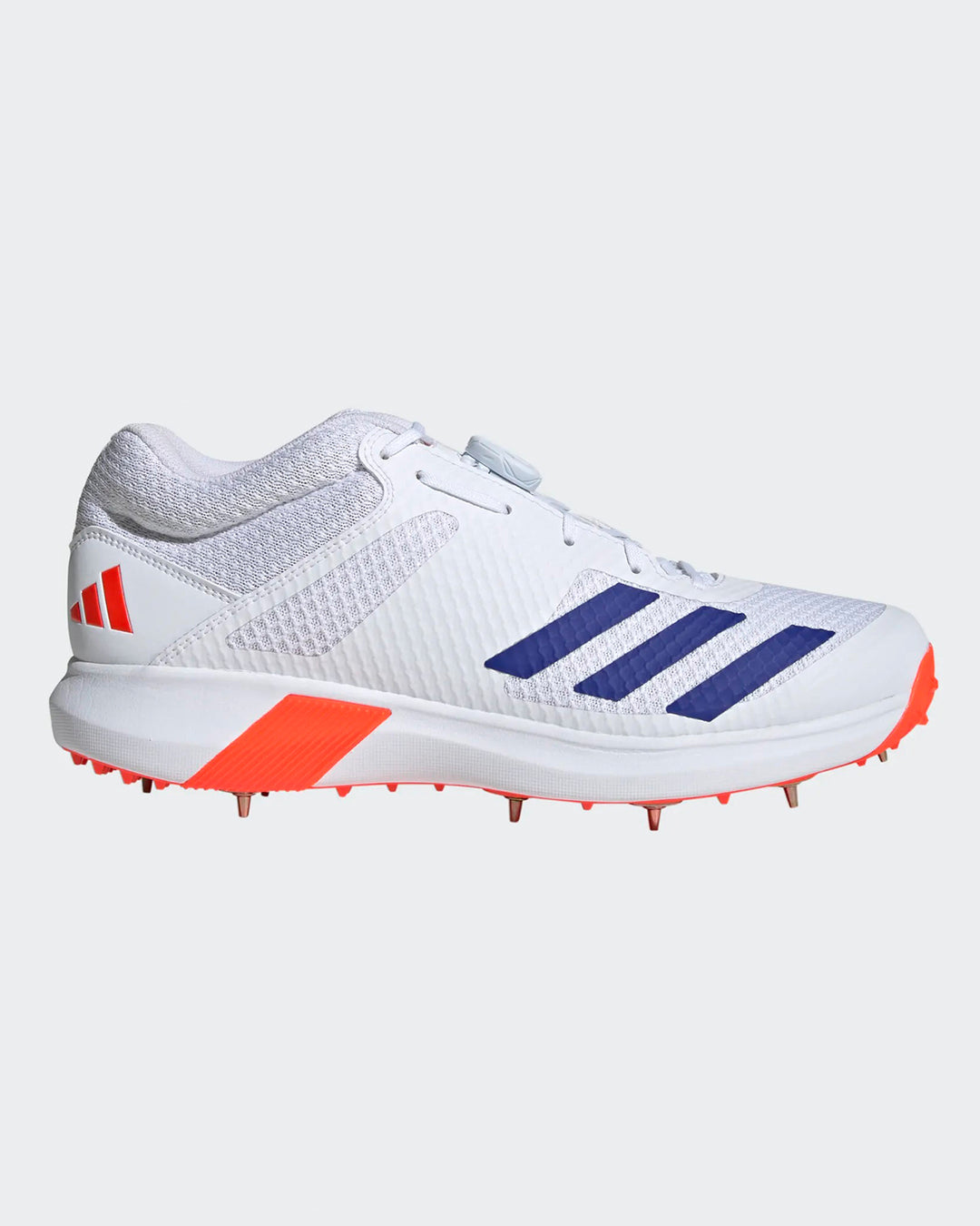 Adidas Adipower Vector Mid Cricket Shoes - Steel Spikes - Blue/Orange