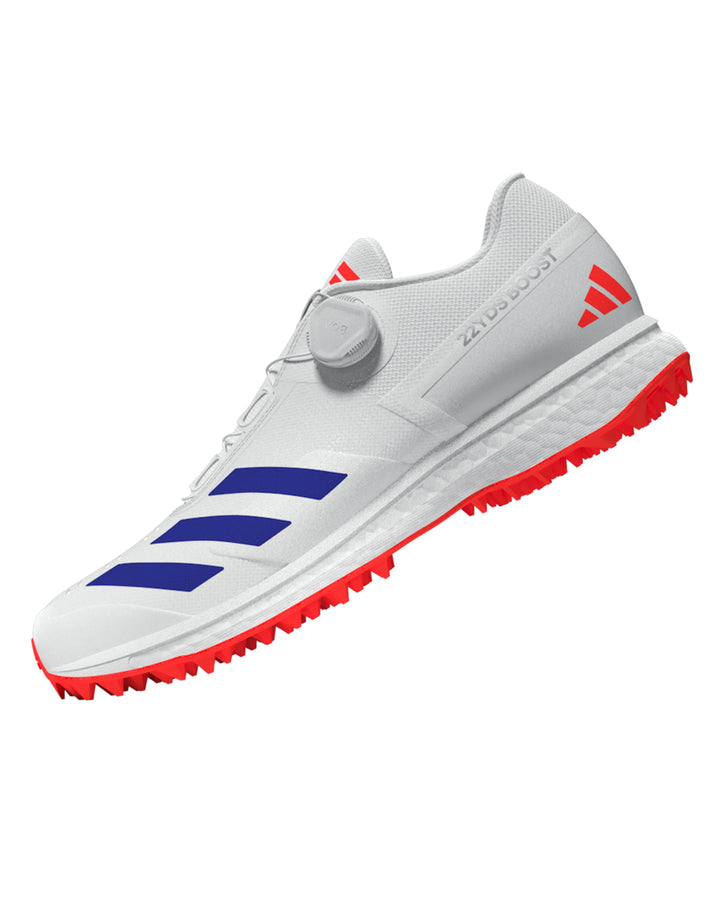 Adidas Adizero 22 YDS Boost Cricket Shoes - Blue/Orange
