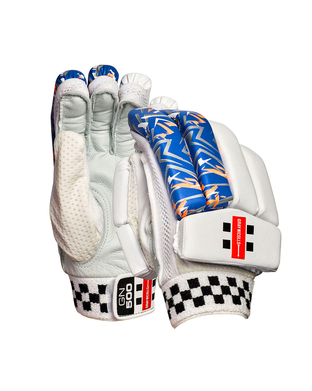 Gray Nicolls 500 Blue Cricket Batting Gloves - Small Boys/Junior